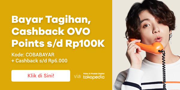 Bayar tagihan, cashback OVO Points s/d Rp100K