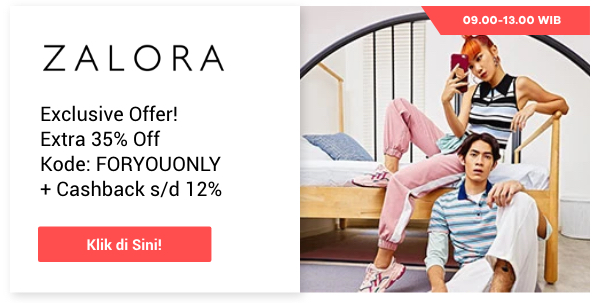 Zalora exclusive offer extra 35% off