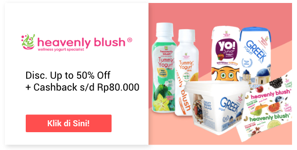 Heavenly Blush Disc. Up to 50% Off + Cashback s/d Rp80.000
