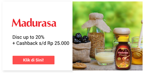 Disc up to 33% + Cashback s/d Rp 25.000