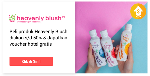 Beli produk Heavenly Blush diskon s/d 50% & dapatkan voucher hotel gratis