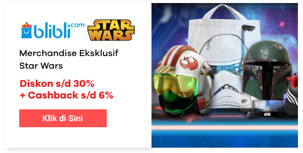 Merchandise Eksklusif Star Wars Diskon s/d 30%
