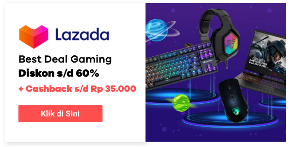 Lazada Best Deal Gaming diskon s/d 60%