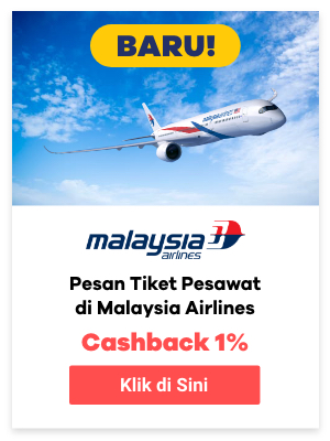 BARU! Malaysia Airlines hadir di ShopBack + cashback 1%