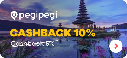 Pegipegi cashback 10%
