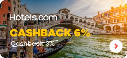 Hotels.com cashback 6%