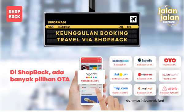 Keunggulan booking travel via ShopBack