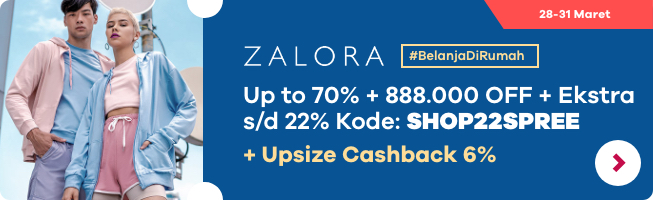 Zalora upsize cashback 6% (sebelumnya 2.5%)