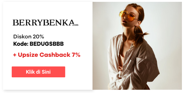 Hijabenka Diskon 20% + Upsize Cashback 7%