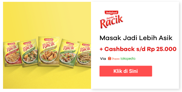 Bumbu Racik Indofood + Cashback s/d Rp 25.000
