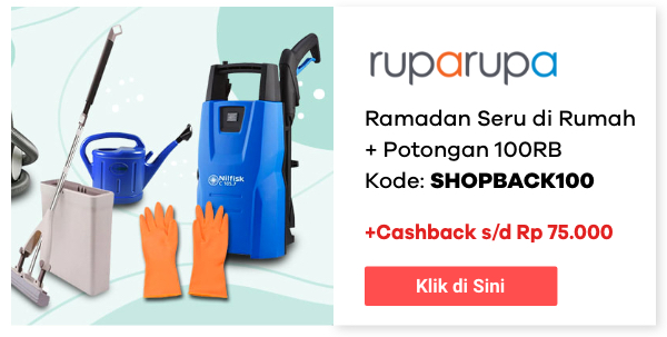 Ramadan Seru di Rumah + Potongan 100RB Kode: SHOPBACK100 + Cashback s/d Rp 75.000!