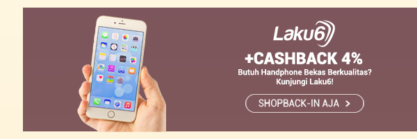 Promo Laku6 - Cashback 4%