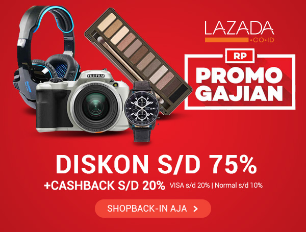 Promo Gajian Lazada S/D 75% OFF