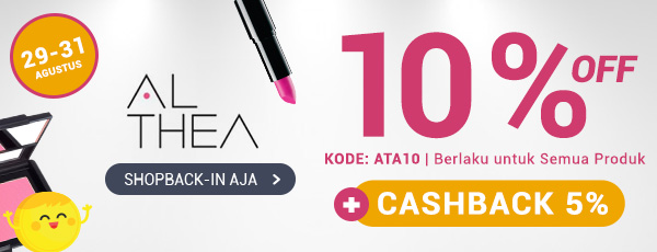 Promo Althea - Ekstra Diskon 10% OFF (KODE: ATA10)