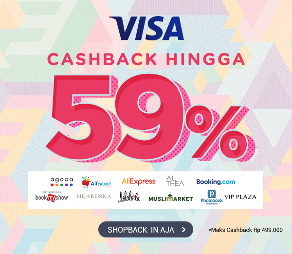 Cashback VISA S/D 59%