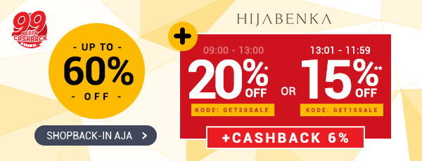 Promo Hijabenka - Ekstra Diskon 20% (KODE: GET20SALE)