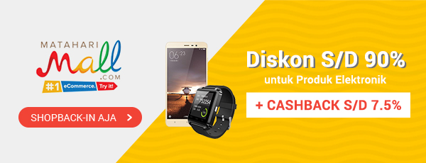 Promo MatahariMall - Diskon Produk Elektronik S/D 90%