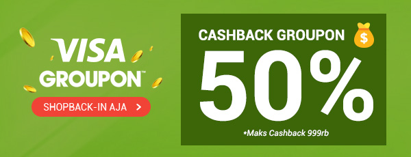 Promo Groupon VISA - Cashback 50%