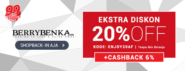 Promo Berrybenka - Diskon 20% OFF (KODE: ENJOY20AF)