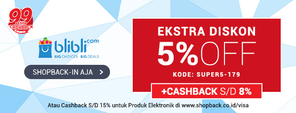 Promo Blibli - Diskon 5% (SUPER5-179)