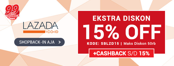 Promo Lazada - Diskon 15% (KODE: SBLZD15)