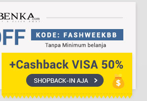 Dapatkan Cashback 50% dengan Kartu VISA saat Belanja di Berrybenka
