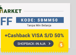 Dapatkan Cashback S/D 50% dengan Kartu VISA saat Belanja di Muslimarket