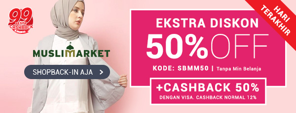 Promo Muslimarket - Diskon 50% OFF Tanpa Min Belanja (KODE: SBMM50)