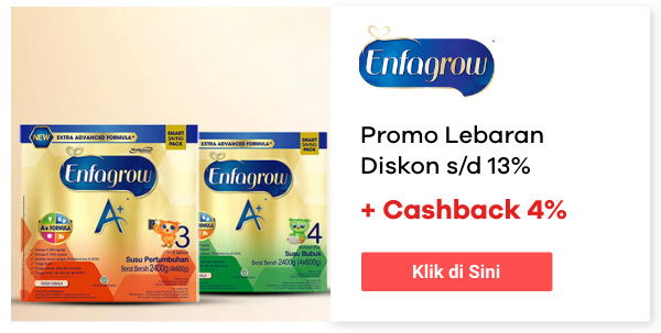 Promo Lebaran Diskon s/d 13% + Cashback 4%