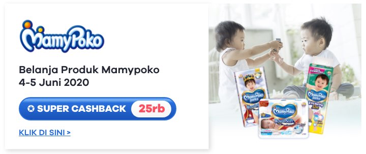 Mamypoko + SuperCashback Rp 25.000