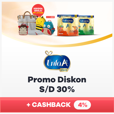 Promo Diskon s/d 30% + Cashback 4%
