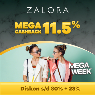 Zalora Mega Cashback 11.5%