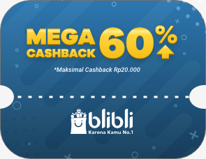 Blibli Mega Cashback 60%