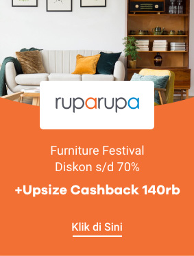 Ruparupa Furniture Festival Diskon s/d 70% + Upsize Cashback s/d 140rb