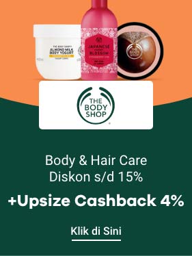 The Body Shop | Body & Hair Care Diskon s/d 15% + Upsize Cashback 4%