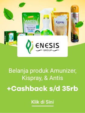 Enesis Gambar produk : amunizer, kispray, antis + Cashback s/d Rp 35.000