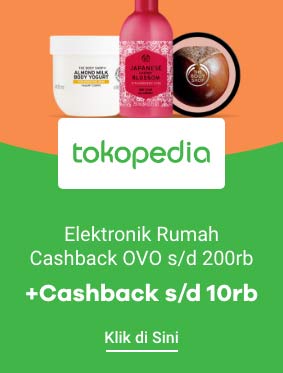 Elektronik untuk Rumah Nyaman + Cashback OVO s/d 200rb + Cashback s/d 10rb