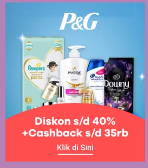 P&G Diskon s/d 40% + Cashback s/d 35rb