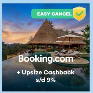 Booking.com Staycation Terdekat + Upsize Cashback s/d 9%