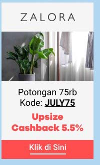 Zalora | End of Season Sale Potongan 75rb | Kode: JULY75 + Upsize Cashback 5.5%