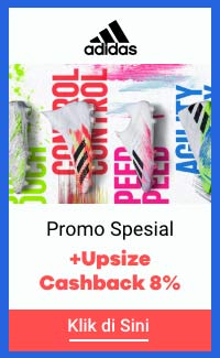 Promo Spesial Adidas + Upsize Cashback 8%