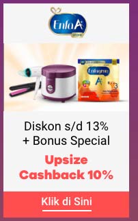 Promo Spesial Hari Anak Diskon s/d 13% + Bonus + Upsize Cashback 10%