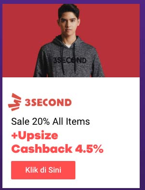 Sale 20% All Items + Upsize Cashback 4.5%