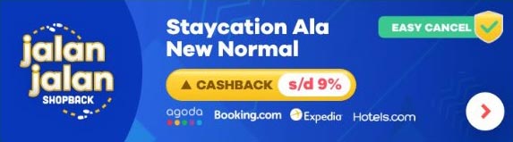 staycation ala new normal + upsize cashback s/d 8%