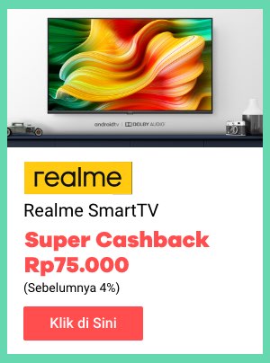 realme smart tv = super cashback 75rb