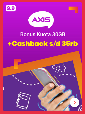 axis + Cashback s/d 35rb