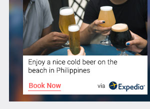 Enjoy a nice cold beer on the beach in the Philippines