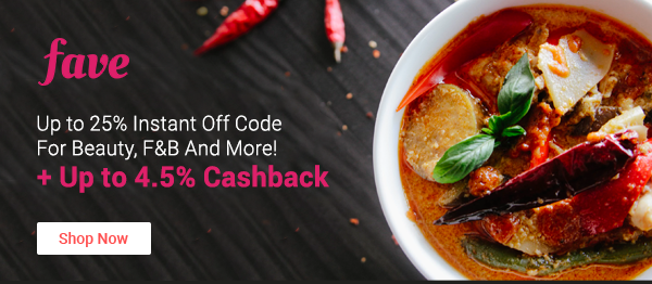 Fave + Up to 4.5% Cashback