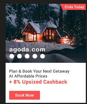 Agoda + 8% Upsized Cashback