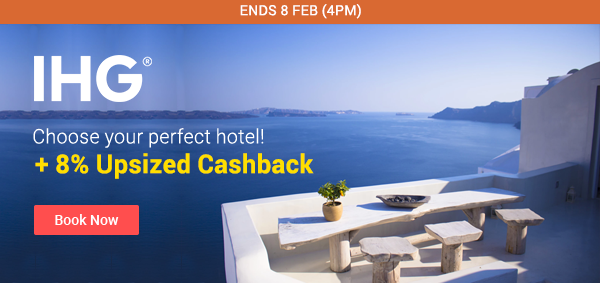 InterContinental Hotels Group + 8% Upsized Cashback